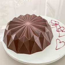 Forma De Chocolate - Forma De Chocolate Especial 3 Partes - Bolo Origami - BWB3655